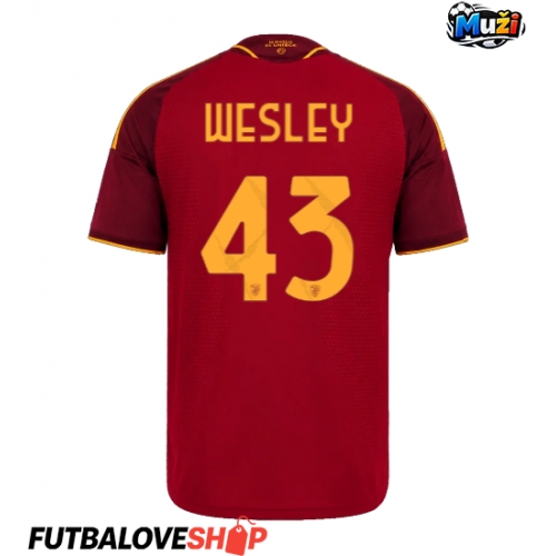 Dres AS Roma Wesley Franca #43 Domáci 2026-27 Krátky Rukáv